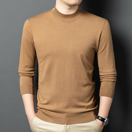 Round Neck Wool T Men's Sweater Skin-friendly