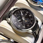 Silver shell black surfac