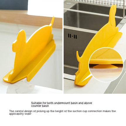 Sausage Dog Kitchen Splash-proof Water Water Stop Sheet Suction Cup