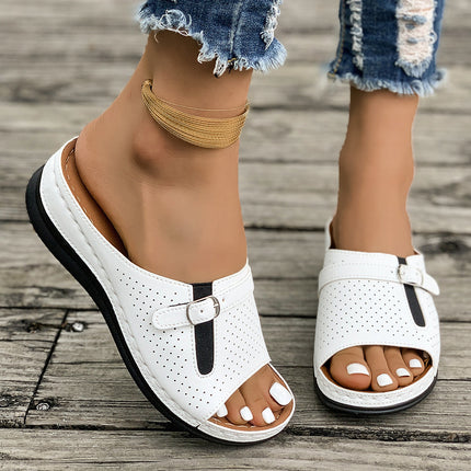 European And American Style Belt Buckle Stylish And Lightweight Slippers