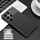 Spring Fastener Magnetic Suction Aluminum Alloy Heat Dissipation S24ultra Phone Case