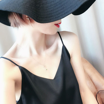 Solid Sleeveless Casual Tops V-Neck Female Vest  Women  Summer Silk Tank