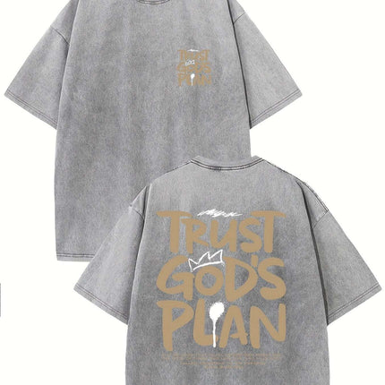 Retro Washed High Quality Cotton Pattern T-shirt
