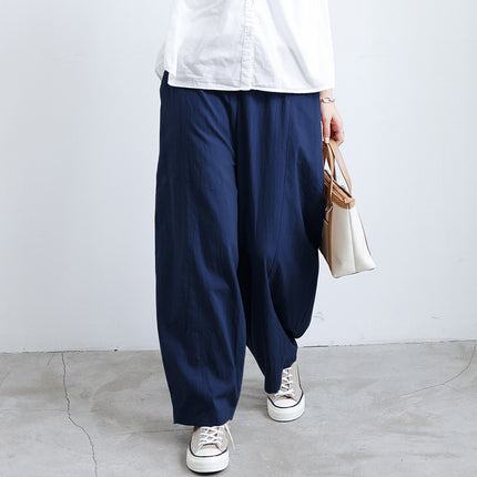 Summer Cotton And Linen Lantern Large Size Loose Trousers Women Leisure Pants Fat Trousers