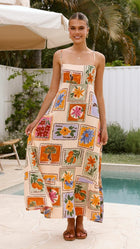 Vacation Style Casual Sling Vacation Style Large Swing Dress