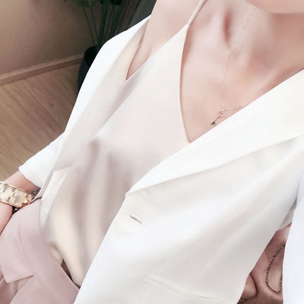 Solid Sleeveless Casual Tops V-Neck Female Vest  Women  Summer Silk Tank