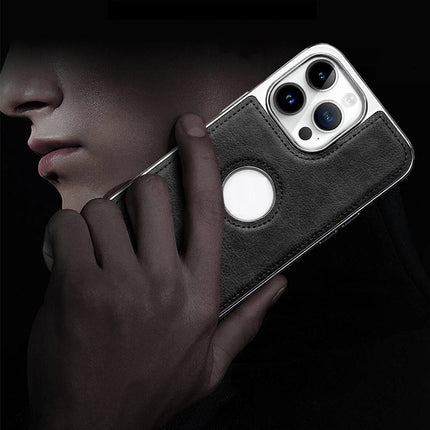 Applicable Phone Case All-inclusive Drop-resistant High-grade Leather Bracket Shell