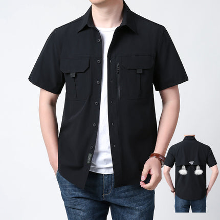 Outdoor All-matching Short Sleeve Quick-drying Breathable Shirt