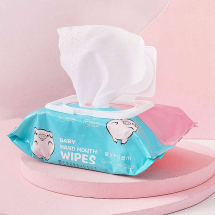 Wet Wipes For Newborn Infants 80 Drawstring Cover