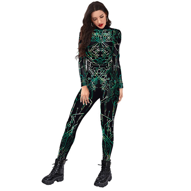 Digital Printing Series Men's And Women's Jumpsuit