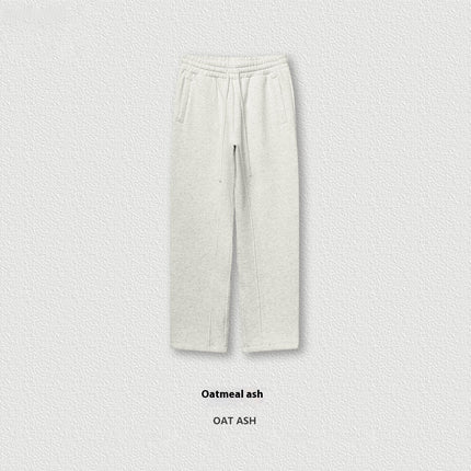 Solid Color Loose Track Pants Velvet Thickened Casual Pants