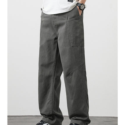 American Casual With Big Pockets Loose Cargo Pants
