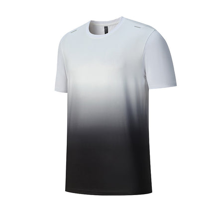 Sports Short Sleeve Men's Quick-drying Elastic Breathable Wicking Round Neck Muscle