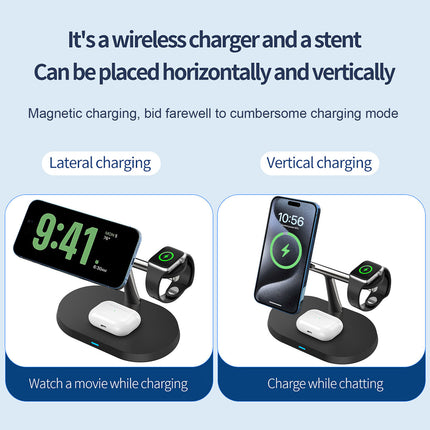 3in1 Magnetic Wireless Charger Stand For IWatch AirPod  15 14 13 16