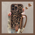 Leopard Print Lanyard For 16 Phone Case