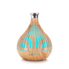 Vase Wood Grain Humidifier 400ml Vertical Silver