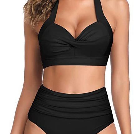 Split Bow Bikini Seaside Vacation Swimwear