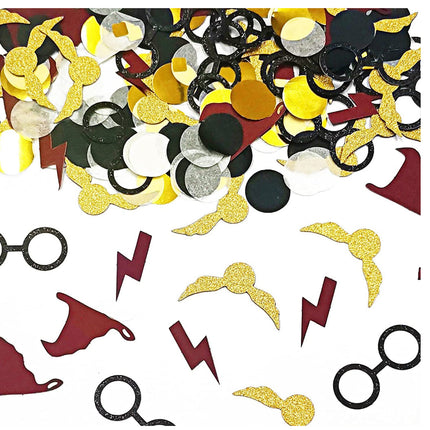 Party Decoration Paper Scrap Witch Hat Golden Wings Lightning Decoration