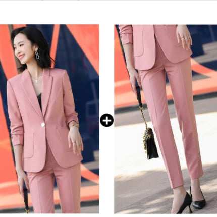 Spring And Autumn Fashion Temperament Commuter Women's Suits