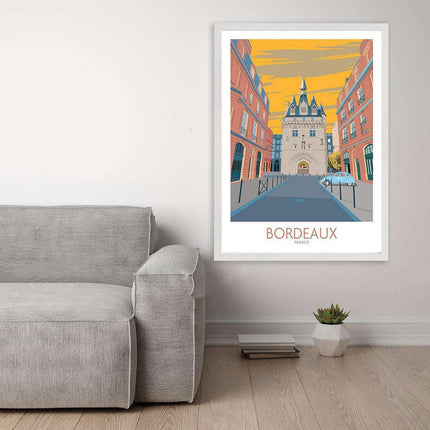Bordeaux Tourist Poster, France, Wall Art