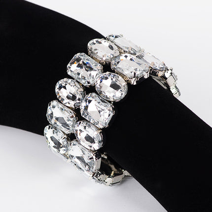 Classic Personality All-match Fashion Bracelet Luxury Big Rhinestone