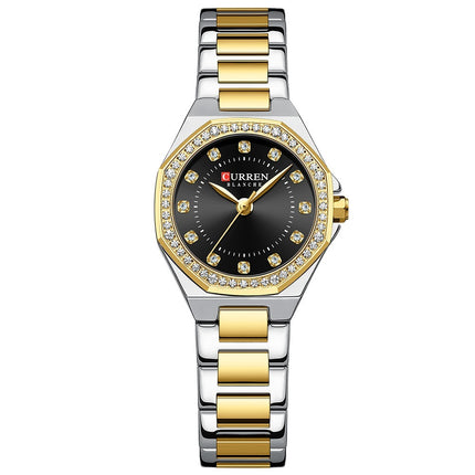 Small Dial Waterproof Rhinestone Watch