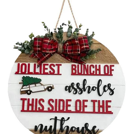 Front Door Sign Christmas Decorations Garland Party Supplies Crafts Door Listing