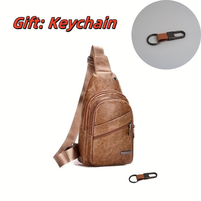 Waterproof Chest Bag Men's Trendy New Simple Multi-pocket Men's Shoulder Bag Casual Men's Messenger Bag Fashion Casual Business Messenger Bag