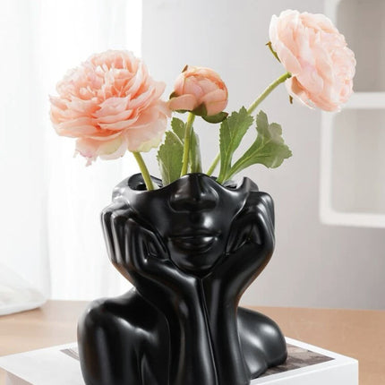 Resin Vase Human Body Shape Home Decoration Art Vase