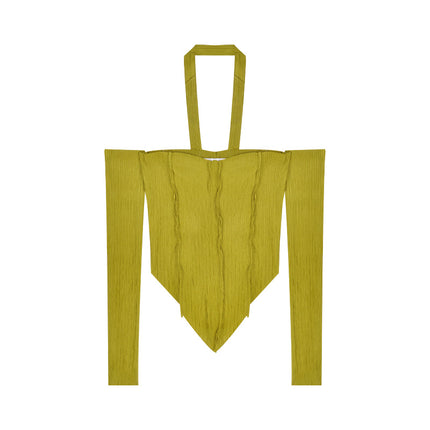 One-shoulder Halterneck Sweater Women Summer