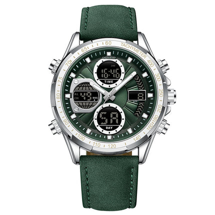 Alloy Leather Men's Business Watch Luminous Waterproof
