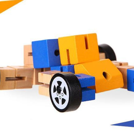 wooden robot toys