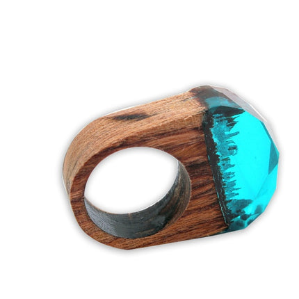 Handcrafted Wood Resin Rings