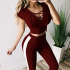 Solid color sportswear suit