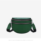 Green double zipper