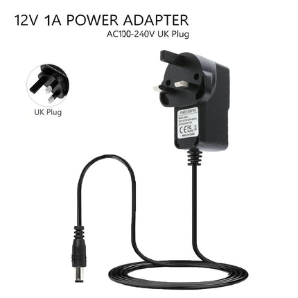 12V 1A AC -DC Adapter Charger Power Supply UK Plug For LED Light CCTV Camera UK