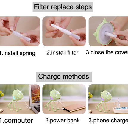 150ML Cat Ultrasonic Humidifier Aromatherapy Diffusers USB Car Air Freshener Home Mini Air Water Air Purifier Led Bulb Diffuser