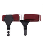 Popular high-end sexy tide men and women gentleman white-collar dress double head duckbill buckle hoist buckle garter socks