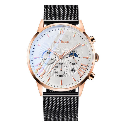 Multifunctional Business Men's Watch Luminous Waterproof Six-pin