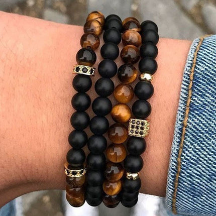 Fashion Luxury Charm Hand Men's Bracelet Handmade Beaded