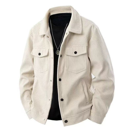 Retro Casual Loose Men's Lapel Work Jacket