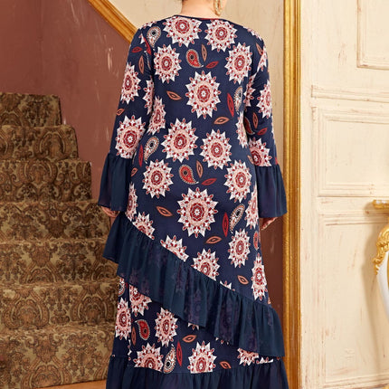 Plus Size Irregular Hem Dress