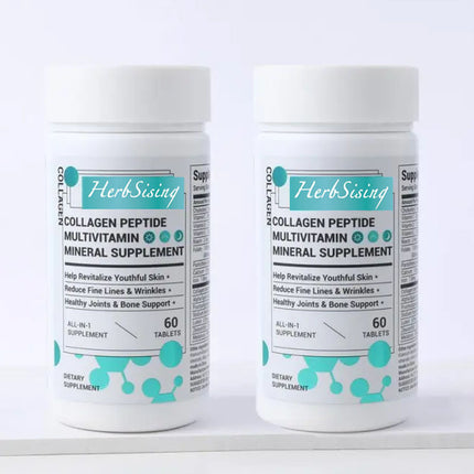 Collagen Peptides For Women, Beauty Vitamin And Mineral Supplement With Multivitamins, Hydrolyzed Protein Peptide Type, Biotin And Vitamins - 60 Capsules