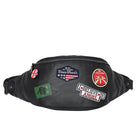 Fashion Leather Young Men's Individual Badge Shoulder Bag Waist Bag