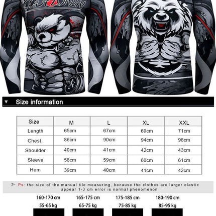 Men's Boxing  Fitness Compression Sportswear