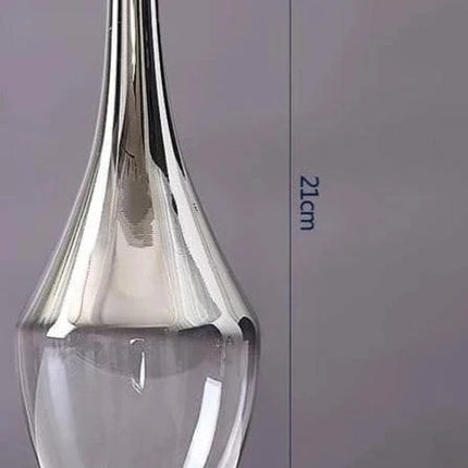 Silver Gradient Style Home Decoration Glass Vase