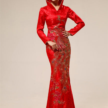 New wedding dress bride wedding cheongsam