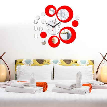 3D Acrylic Digital Mirror Wall Sticker Wall Clock