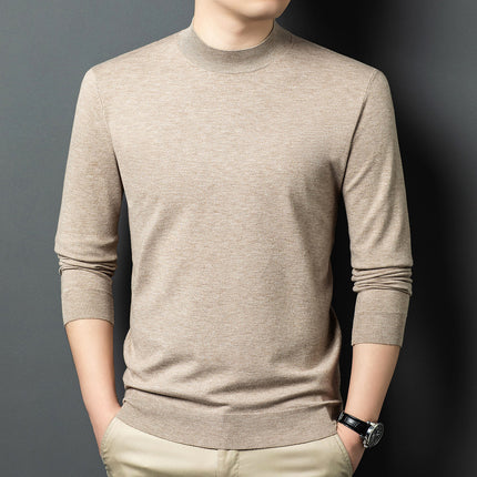 Round Neck Wool T Men's Sweater Skin-friendly