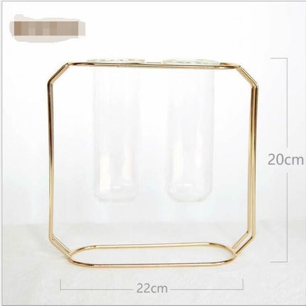 Geometric Rose Gold Vase